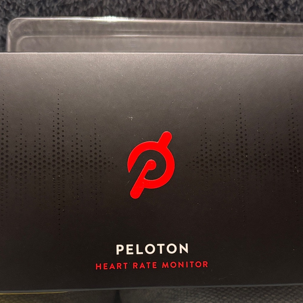 Peloton Black Heart Rate Monitor with black Logo
